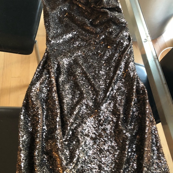 All Saint Velutina Dress in gold - Picture 2 of 6